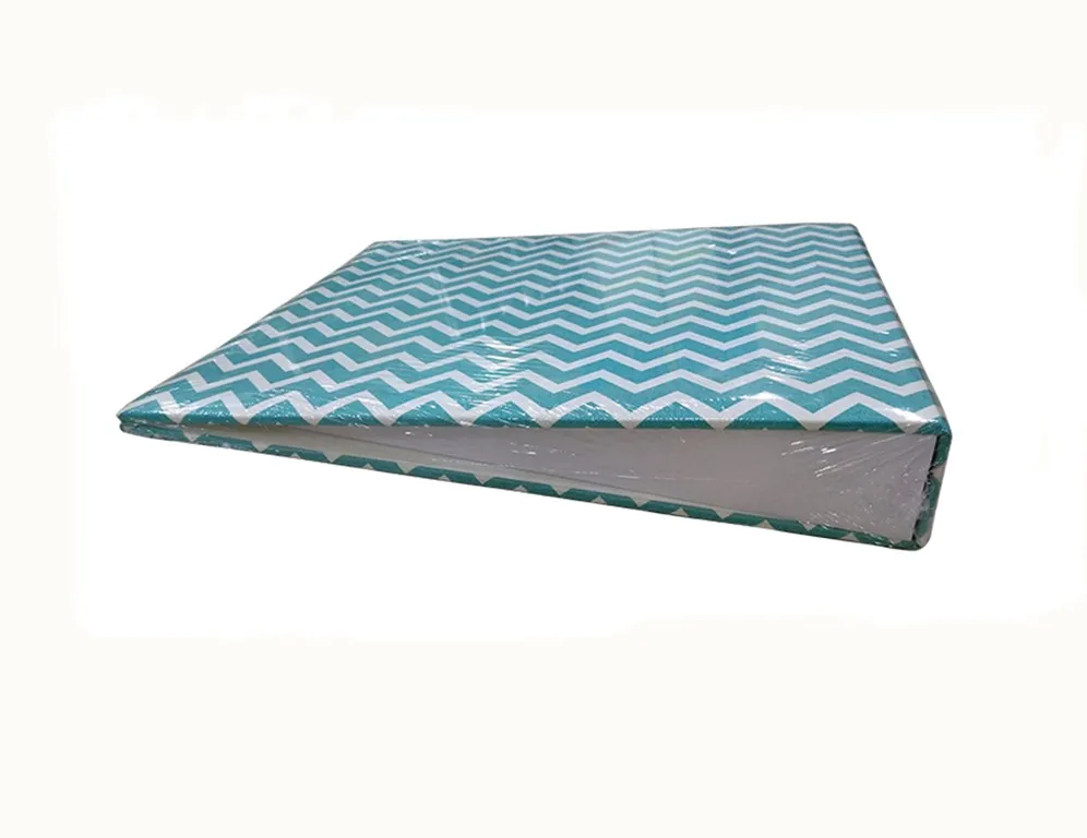 
Customized leather surface design printing file folder perfect binding 12x12 scrapbook hard paper cover photo album 