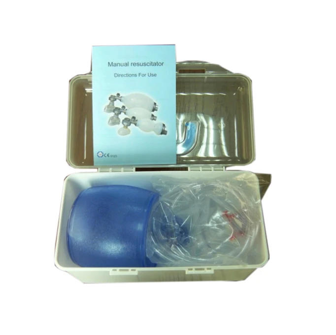Medical oxygen resuscitator  silicone bag valve mask ambu bag