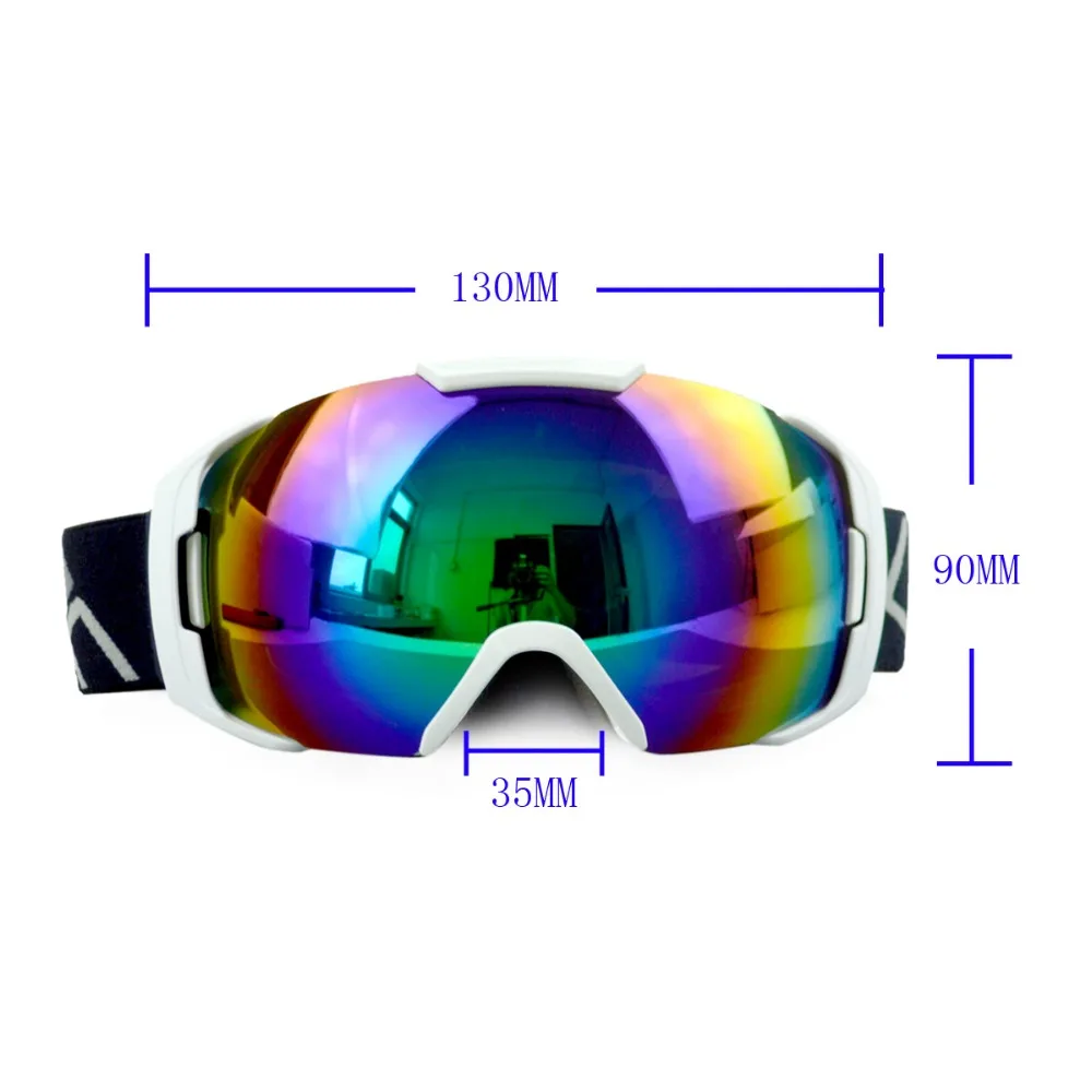 Новейшие стильные лыжные очки с противотуманным покрытием UV400