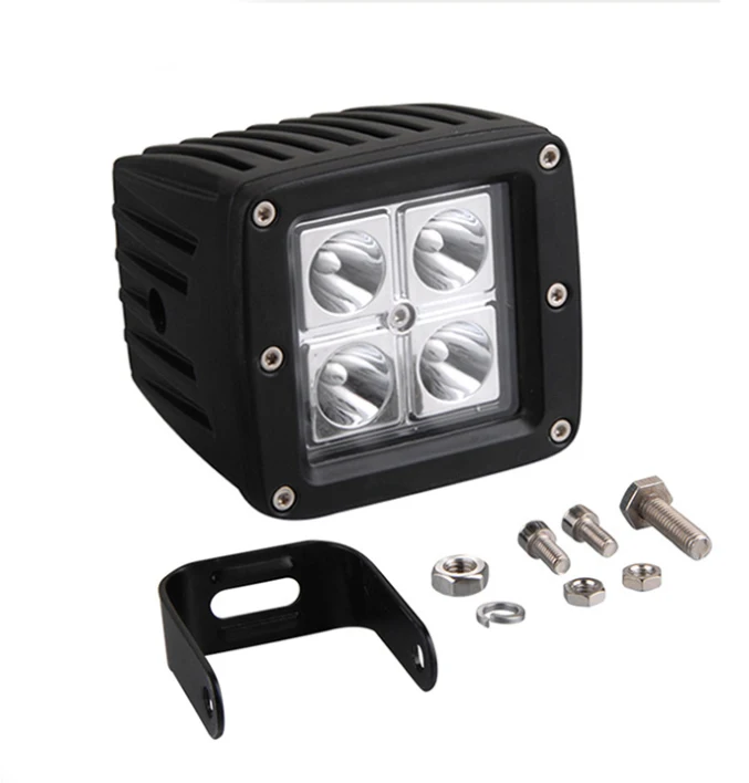 Super Bright IP67 Waterproof 12W 3 Inch LED Cubes Offroad LED Work Light for Jeep Truck SUV UTV