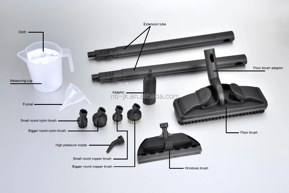 
1500W 1.5L stainless steel BSCI approved Multi-purpose professional Pressurized Canister car steam cleaner 