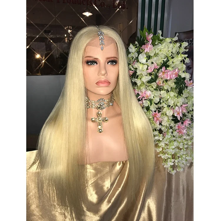 
Shy Hair Wig Straight 150% Density 613 Blonde Lace Front Wig Custom honey blonde lace front wigs 