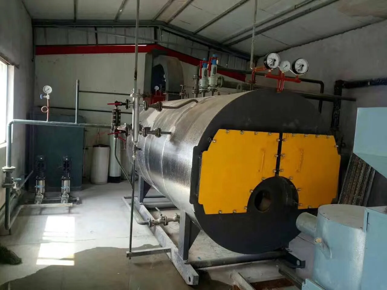 Good Performance 150 Psi 1 ton Oil Gas Boilers With Burner