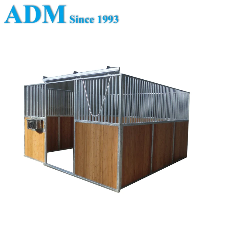 Europe Horse stalls Barn with Wooden Panel