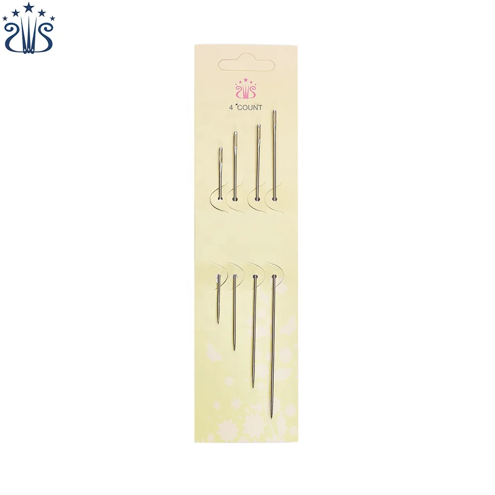 4 шт. иглы для ручного шитья, большой глаз, руководство для вышивки гобеленов, швейные иглы для ткани, декоративно-прикладное искусство