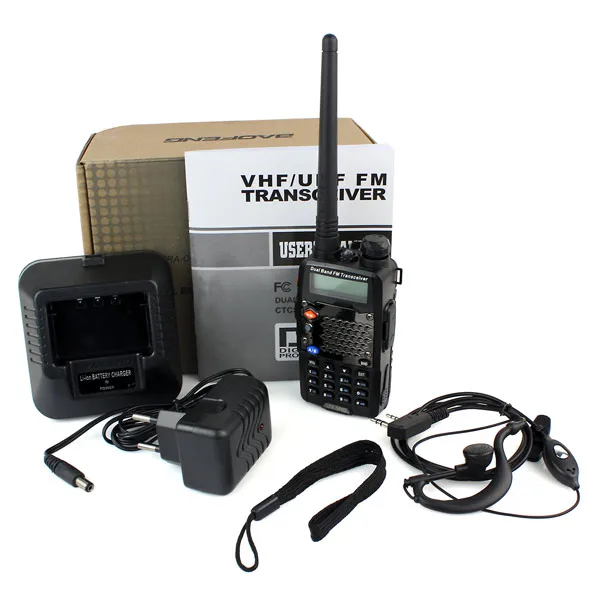 дешевые baofeng uv-5r 136-174/400-480 мгц двойной- группа dtmf ctcss рс fm мобильный радио