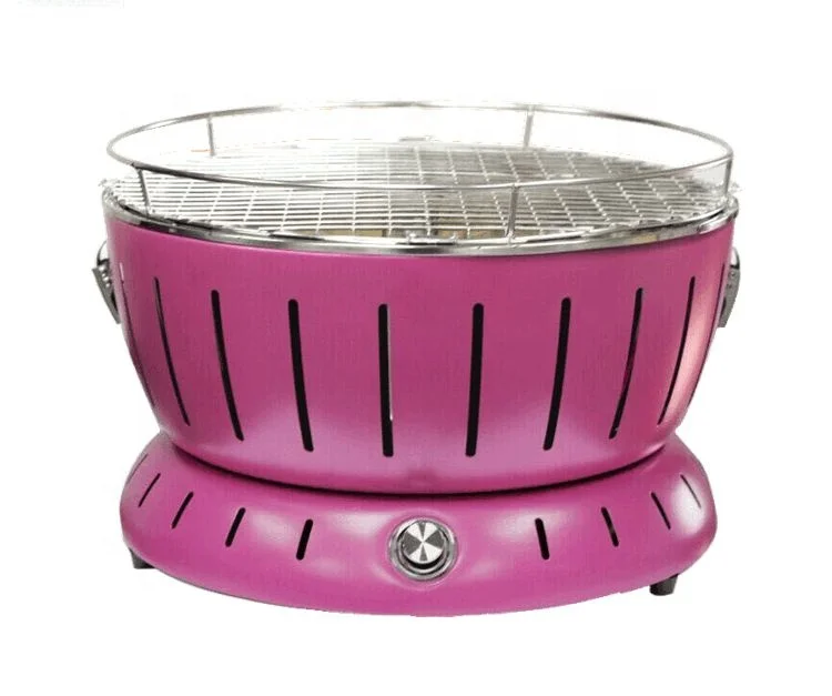 Charcoal Grill Portable BBQ Grills with Smoker Small Charcoal Grill for Desk Tabletop Outdoor Cooking Picnic Garden Terrace Camp