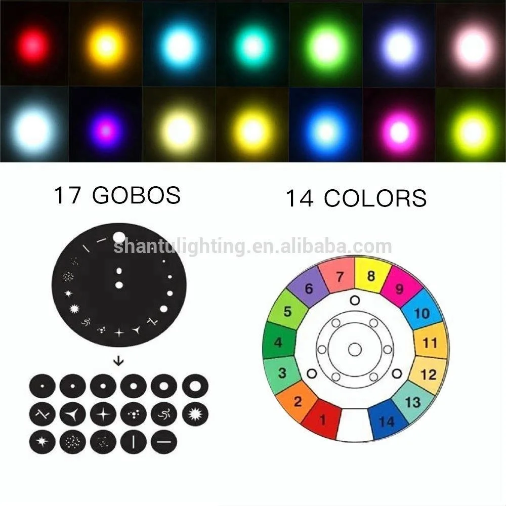 beam 230w sharpy 7r moving head lights 14colors