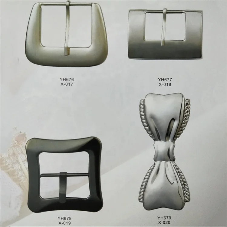 Diamond-studded rectangle metal belt buckle Oval D ring belt pin buckle