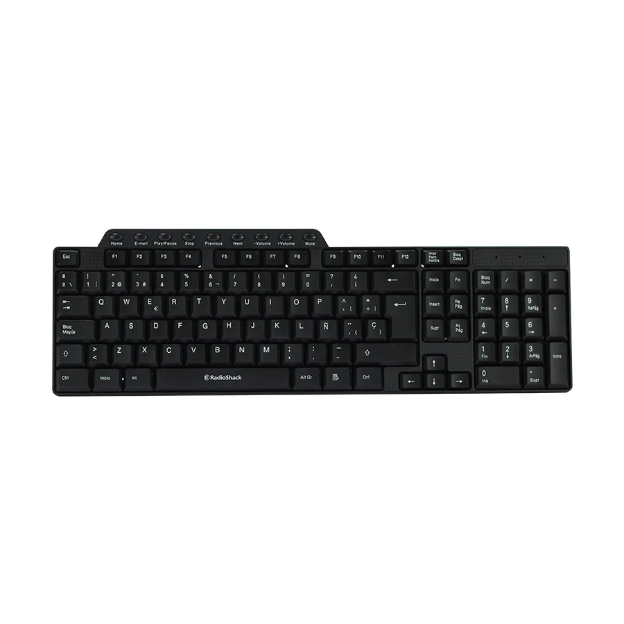 New Cheap 103 keys multiple-media office Wired USB Computer Keyboard and Mouse For PC