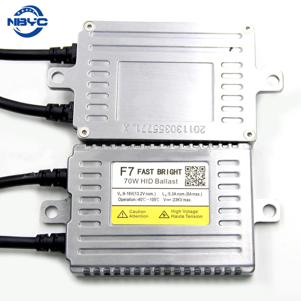 70W 75W Ballast HID H1 H7 H11 D2H HID Ballast AC 6000K 75 watt hid ballast