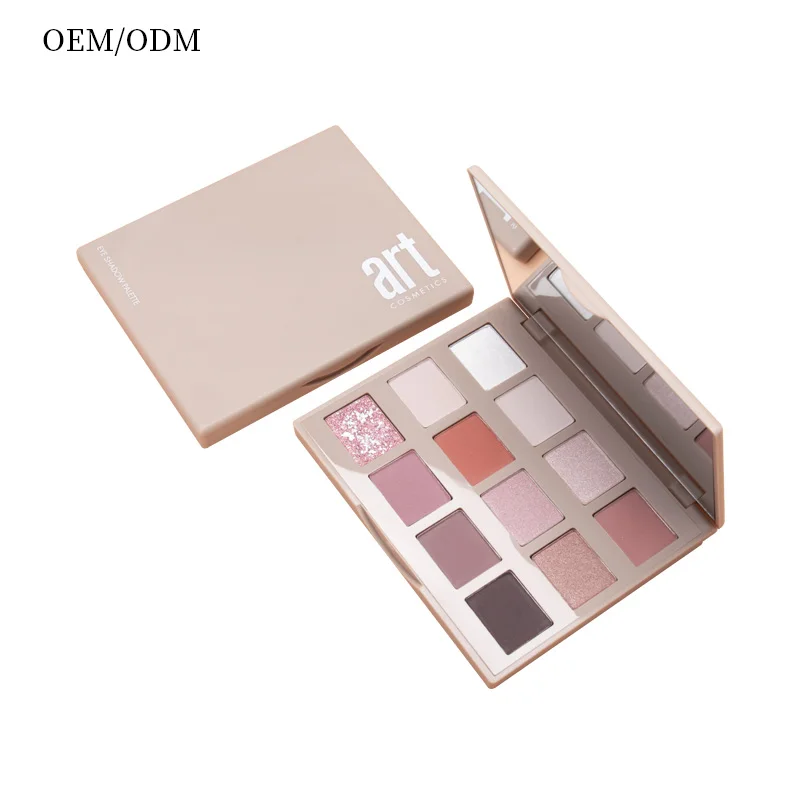 OEM Customized Private Custom Label Chamelon Pigment High-pigment Eyeshadow 12 Color Makeup