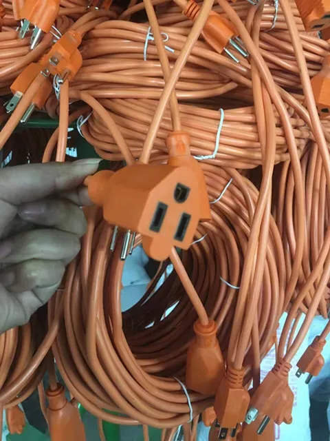 hot selling us  3 pin power extension cord/extension cord reels