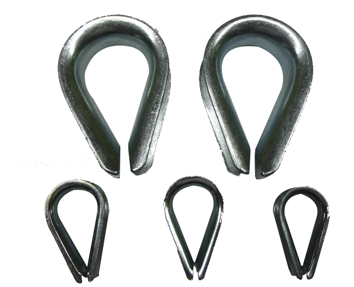 hot sale  high quality G411/DIN6899/EUROPE TYPE WIRE ROPE THIMBLE with ISO&CE certificate