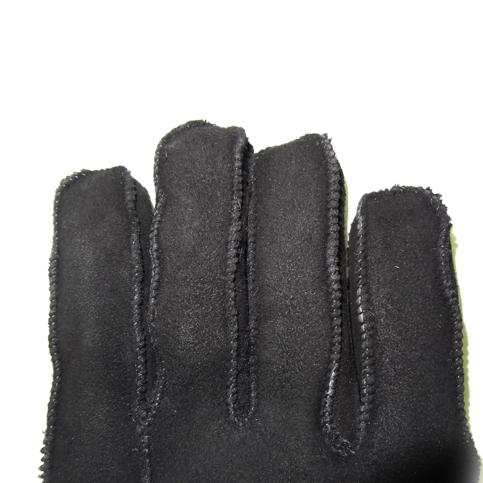 High quality Sheepskin double faced shearling Pakistan leather gloves