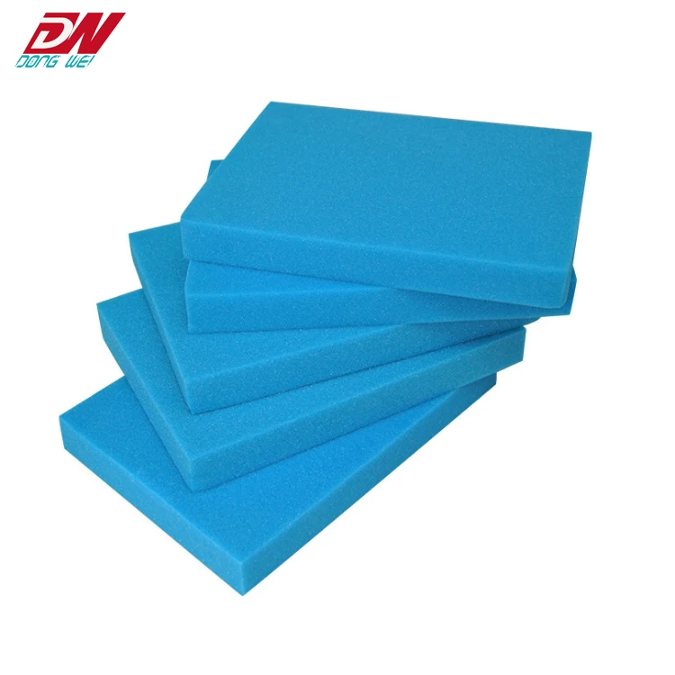 High density bule color die cut polyurethane sponge pu foam sheet packing material