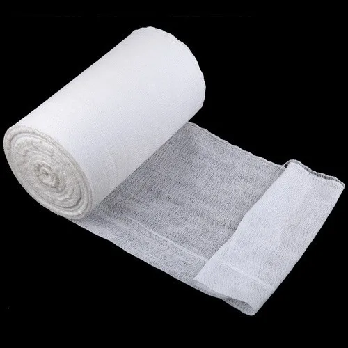 Medical printed cotton gauze fabric 4 ply roll ISO/CE certificate