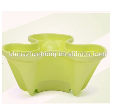 High quality plastic stackable flower pot vertical plant pot