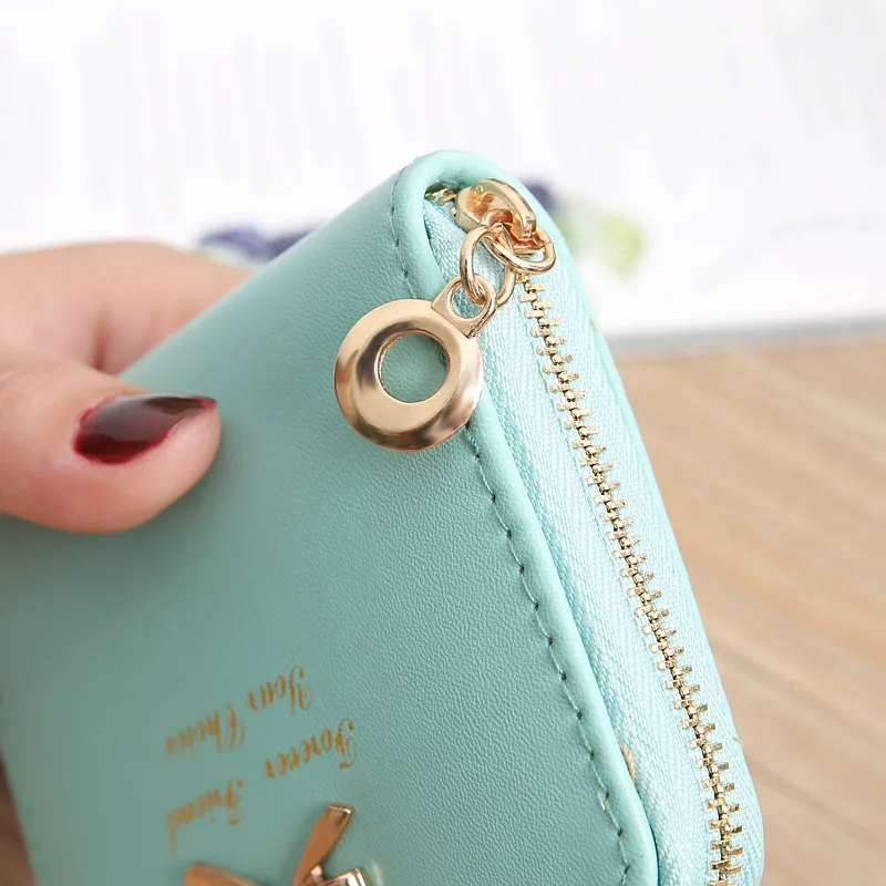 Fashion New Style Hot Selling bow-knot Short Section Wallet For Women,Lady Small Coin Purse Card Holder