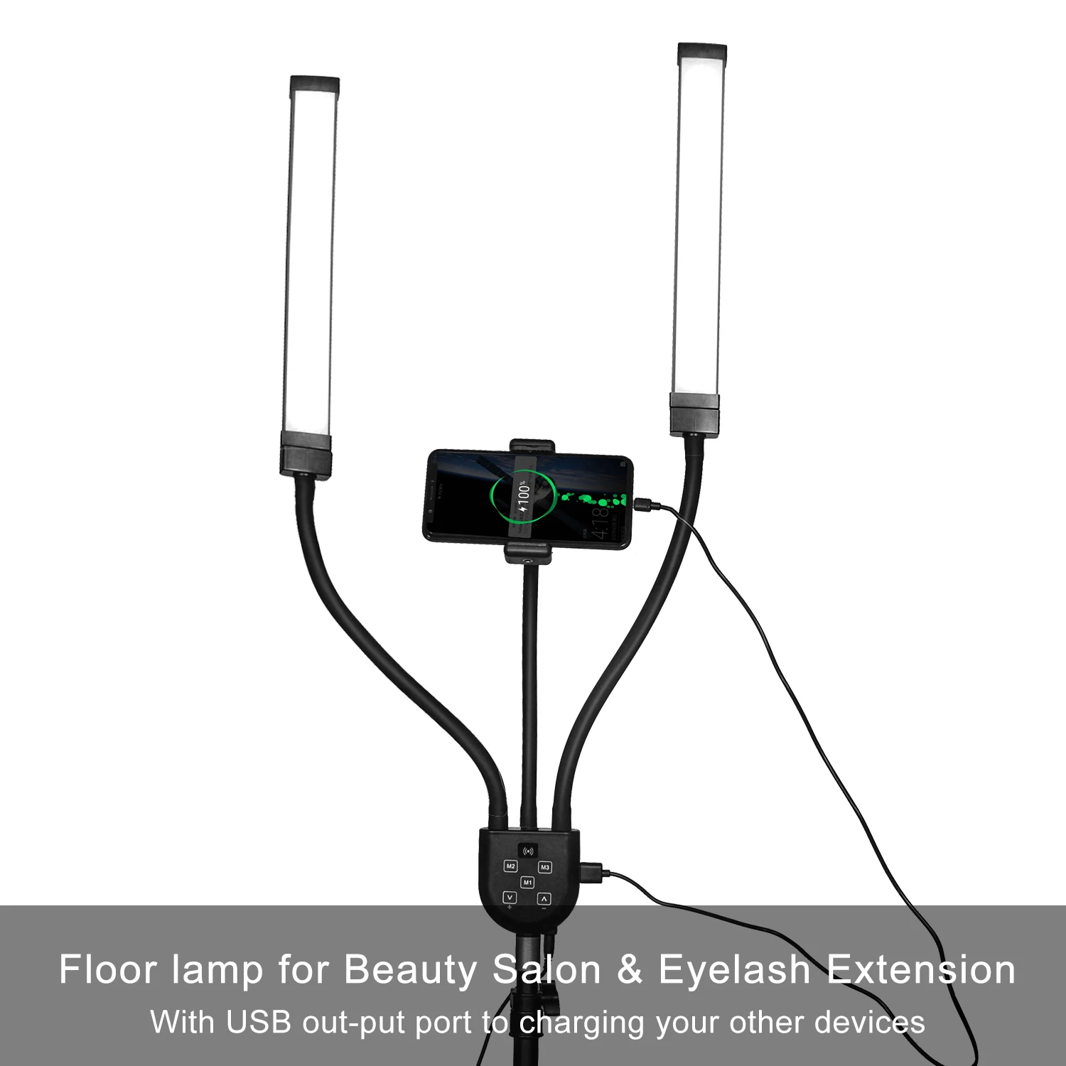 Remote control standing lamp daylight led floor lamp with bracket keep phone led floor lamp for studio