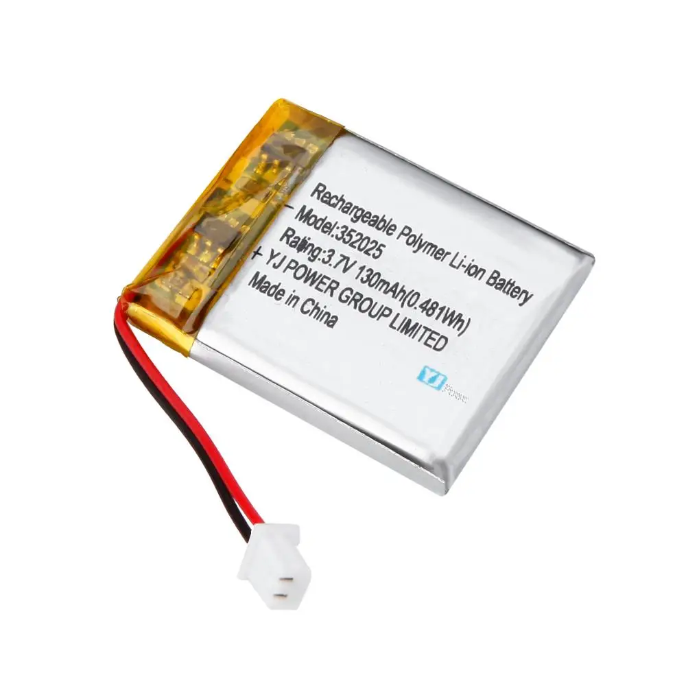 YJ 3.7v battery 351220 45mah 100mah 200mah 300mah rechargeable lithium polymer battery for MP3/MP4