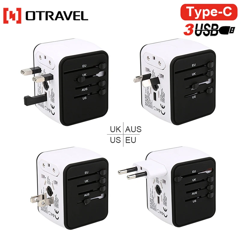 SL-199T Универсальная мобильная дорожная зарядка USB C концентратор зарядное устройство с 4 портами