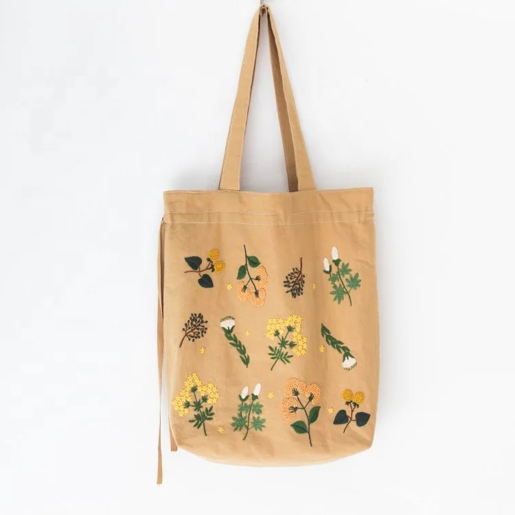 
high-quality Cotton canvas bag diy embroidery kit 