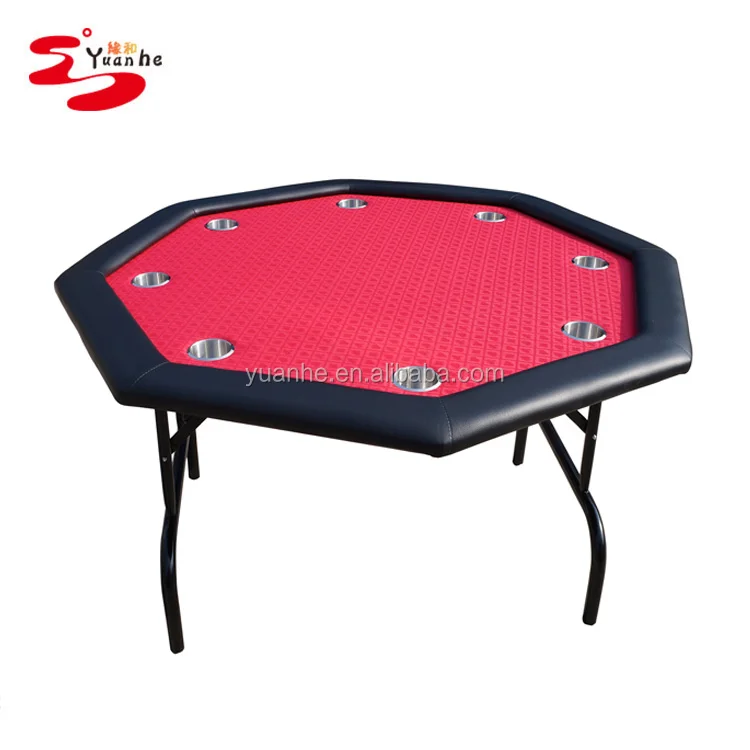 48 inch 8 person discount folding portable octagon poker card table for sale