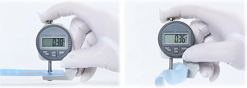 LCD Display 0.5' 12.7mm 0.01mm Thickness Measure Metal Aluminum Sheet Leather Electronic Thickness Gauges Measuring Instrument