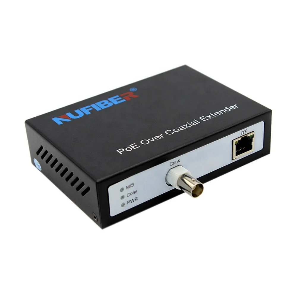 IP over Coax transceiver and receiver rj45 to bnc converter POC EOC POE converter Analog to ip camera