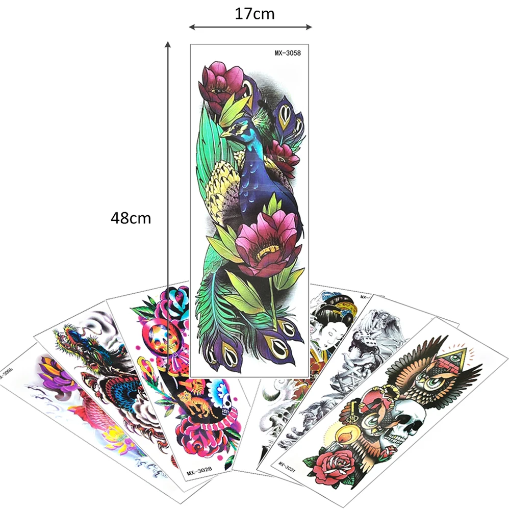 
Body Art Animal Arm Waterproof Sexy Tattoo Sticker MX-3006 -- MX-3058 