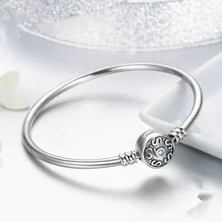 Fashion 925 Sterling Silver Bangle Bracelet