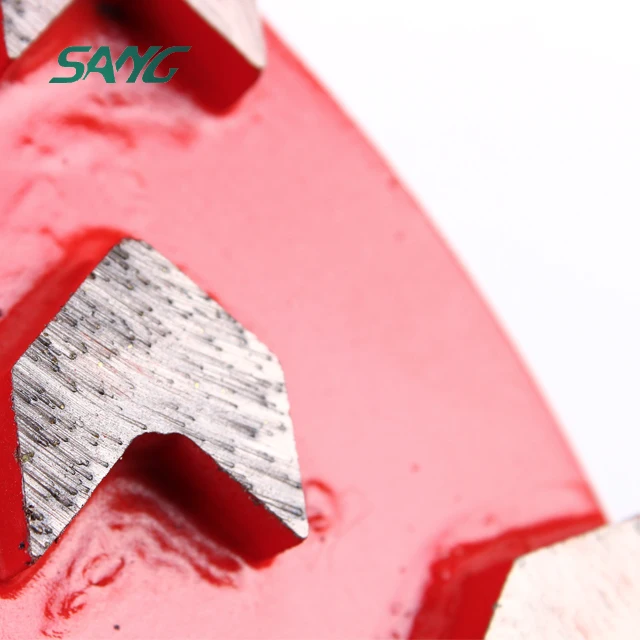 250mm diamond 20 arrow segments Blastrac grinding disc concrete abrasive plate for EDCO Blastrac floor grinders