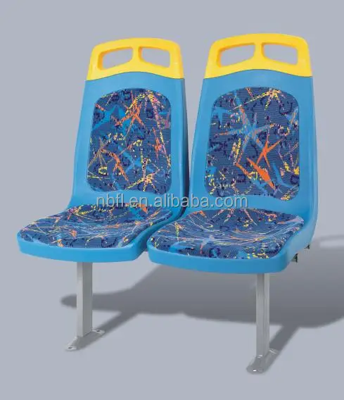 
ABS injection molded strong plastic school bus seats,ferry boat seats, with soft cushion and armrest 