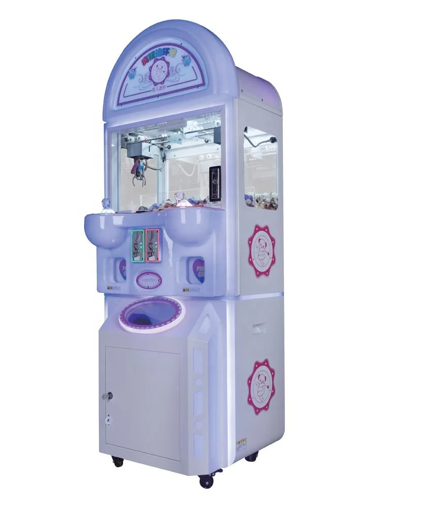 2 players Mini Crazy Lianhuanpao catch boutique grab gift claw crane machine coin operated game machine for sale