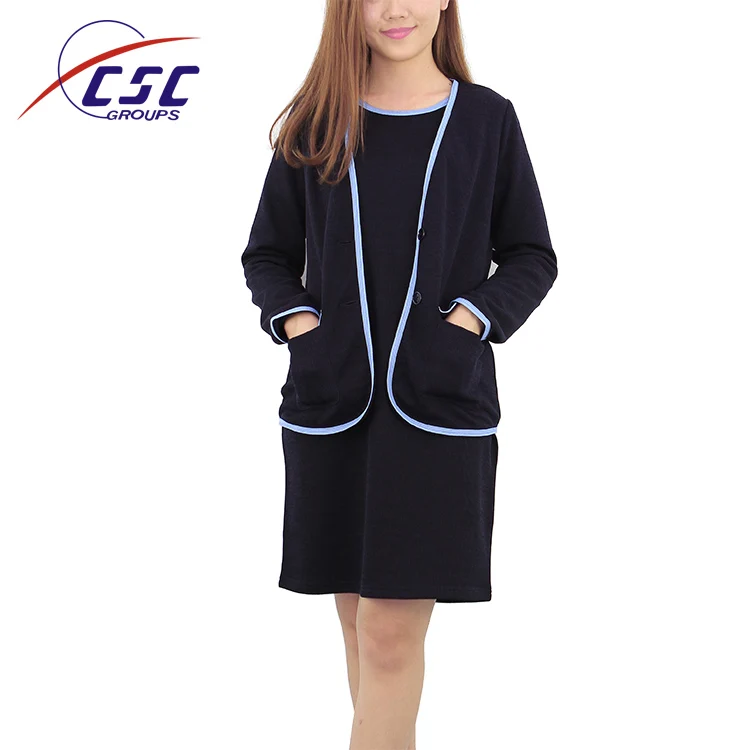 Office Lady New Fashion 2 Piece Set Women Pant Suits Slim Work Wear Office Ladies Long Sleeve Blazer And Skirts Outfits