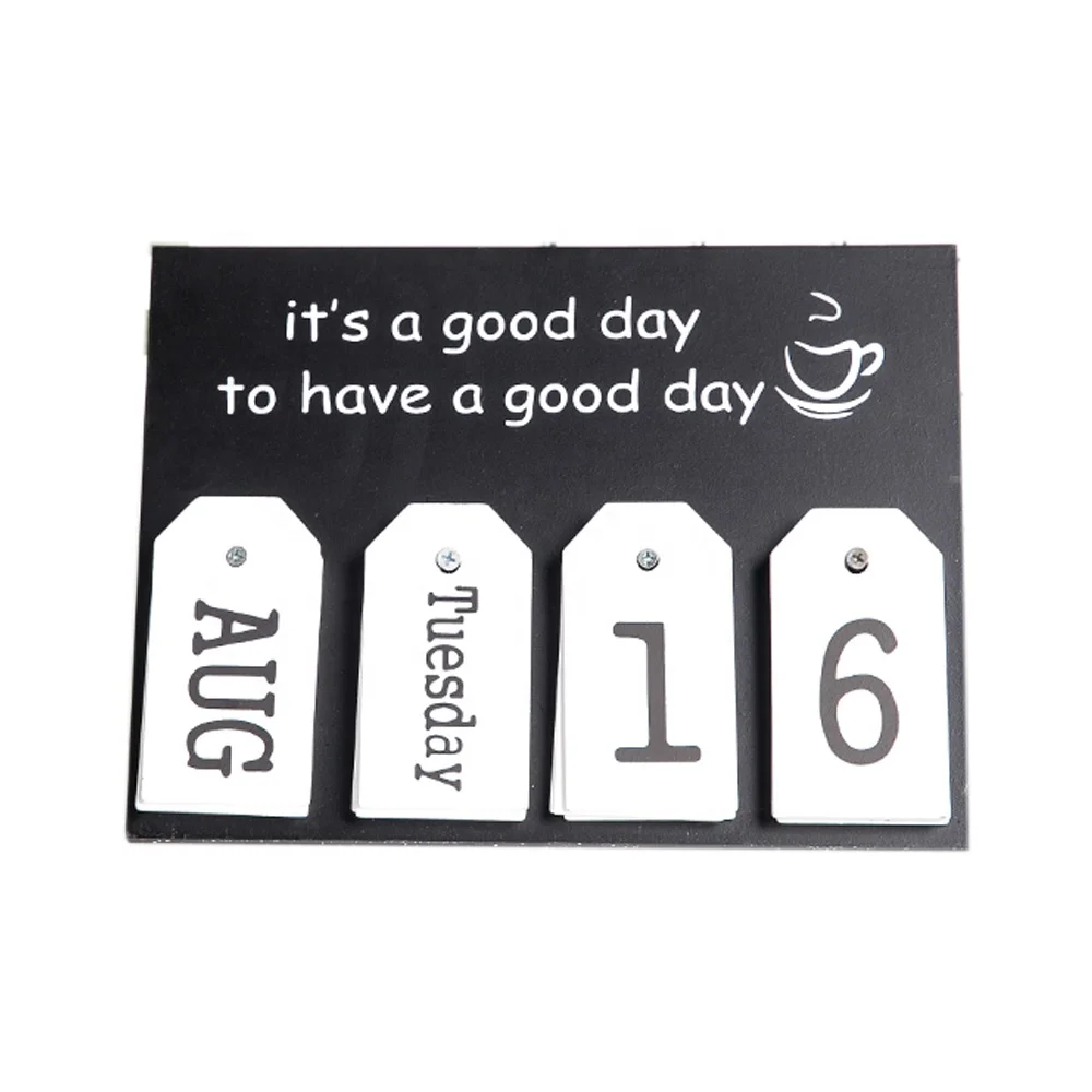 North Europe Simple  Calendar  Modern Style  Literary  Feature  Home Desk Decoration  Wooden Calendar