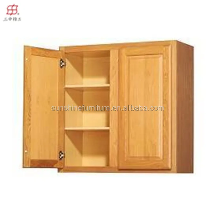 
custom cheap modern wooden kitchen wall hanging cabinet 