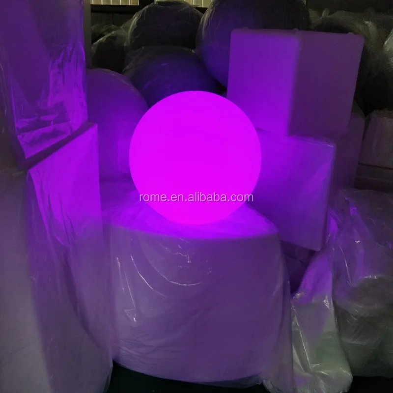 50CM DIA. LED Globes rotating PE plastic led ball outdoor waterproof and color change glowing lighting