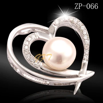 
Fashion 925 sterling silver teddy bear pearl pendant designs 