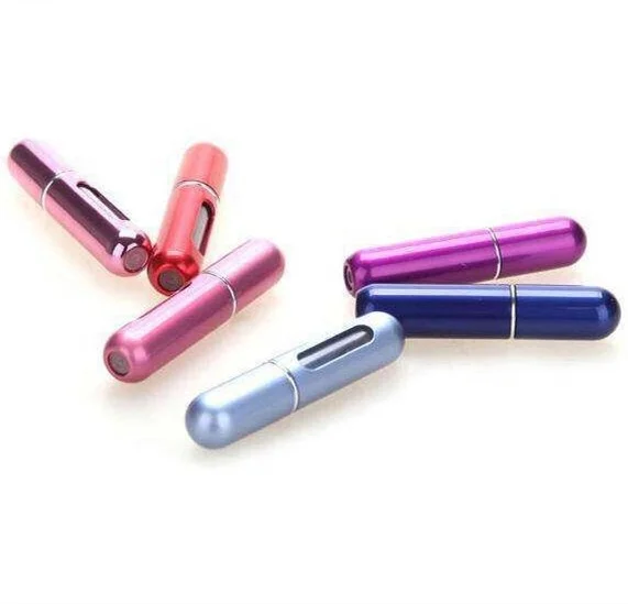 
5ml Mini Travel Aluminium Refillable Empty Pen Atomizer Spray Perfume 