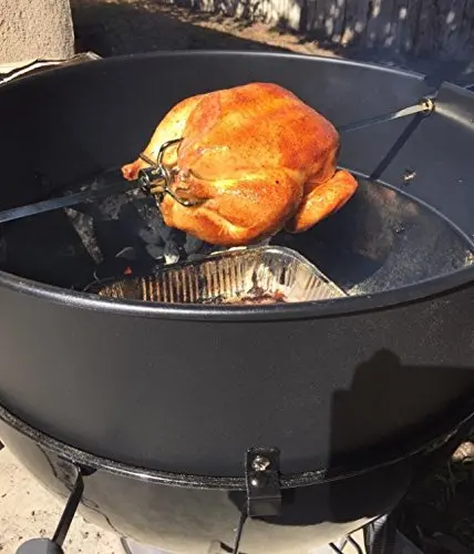 Charcoal Kettle Rotisserie  Kit for Select 22-1/2 Inch and 18-1/2 Inch Charcoal Grill Models
