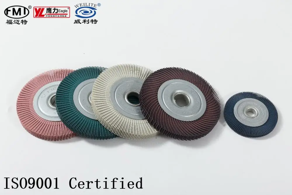 FMT 2021 200mm Deburring Cleaning Polishing  circular round radial disc wheel brush