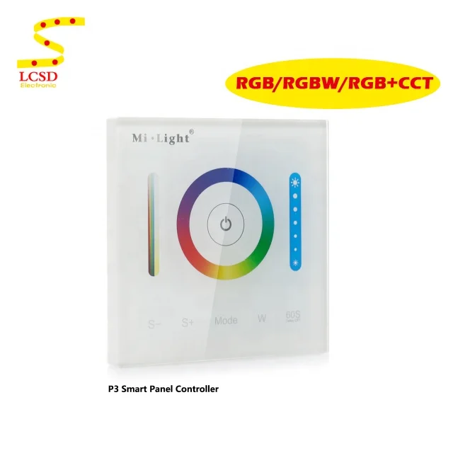 
P3 Milight 2.4G Wireless RGB RGBW RGB+CCT Touch Sensitive LED Panel Remote Controller 