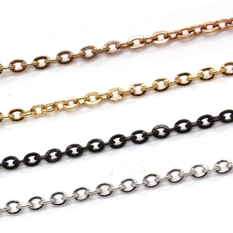 Wholesale stainless steel chain jewelry accessories for making decorative necklace