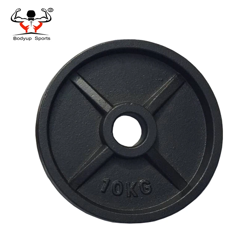 Black Or Gray Painting Cast Iron Weightlifting Weight Plate