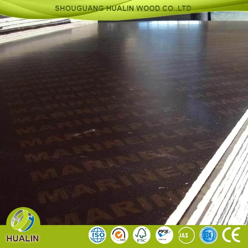 18mm hardwood core concrete formwork film faced plywood