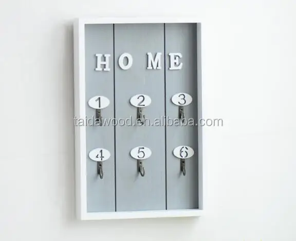home decoration Eur style wall hanging wooden key holder box