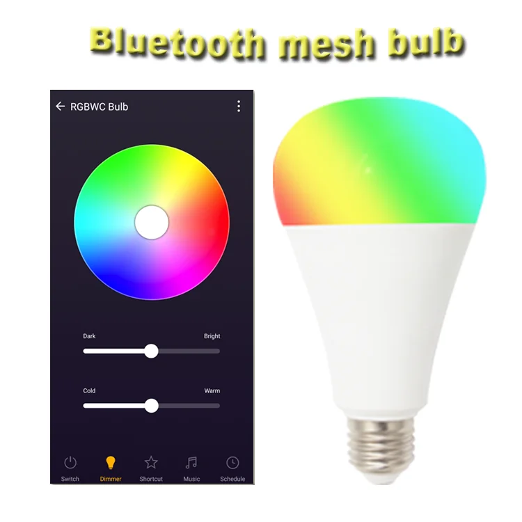 16 million colors smart wifi bulb ble  bulbs a19 smart led rgb music controlled christmas lights