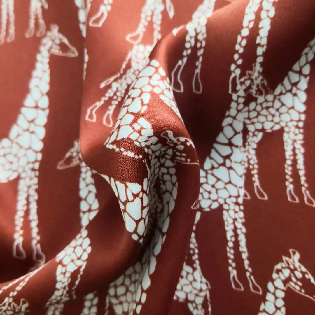 100% Pure Silk 16mm Digital Printing Satin with High Quality for Female